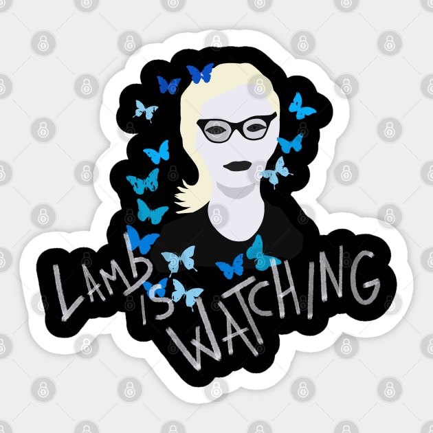 Lamb is Watching Sticker by zody